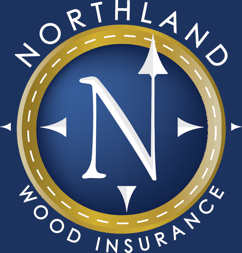 Northland Wood Insurance logo blue bg